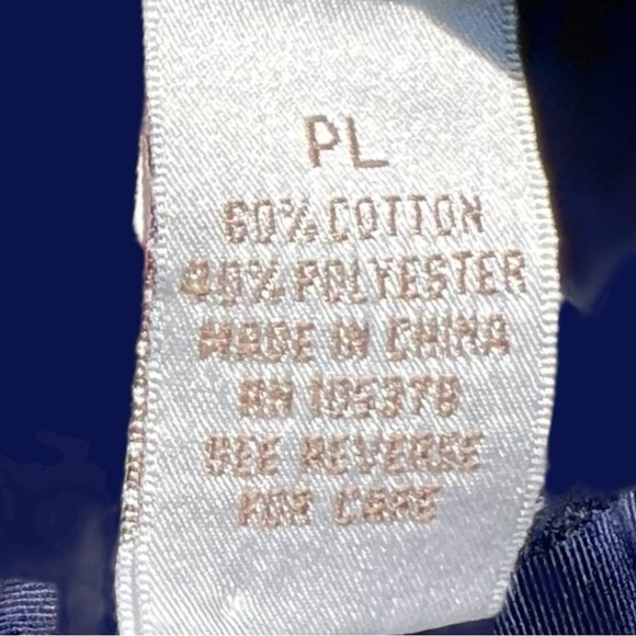 🌻Drapers & Damons Navy Blue White Stitching Lightweight Jacket Size Petite L - Picture 8 of 9